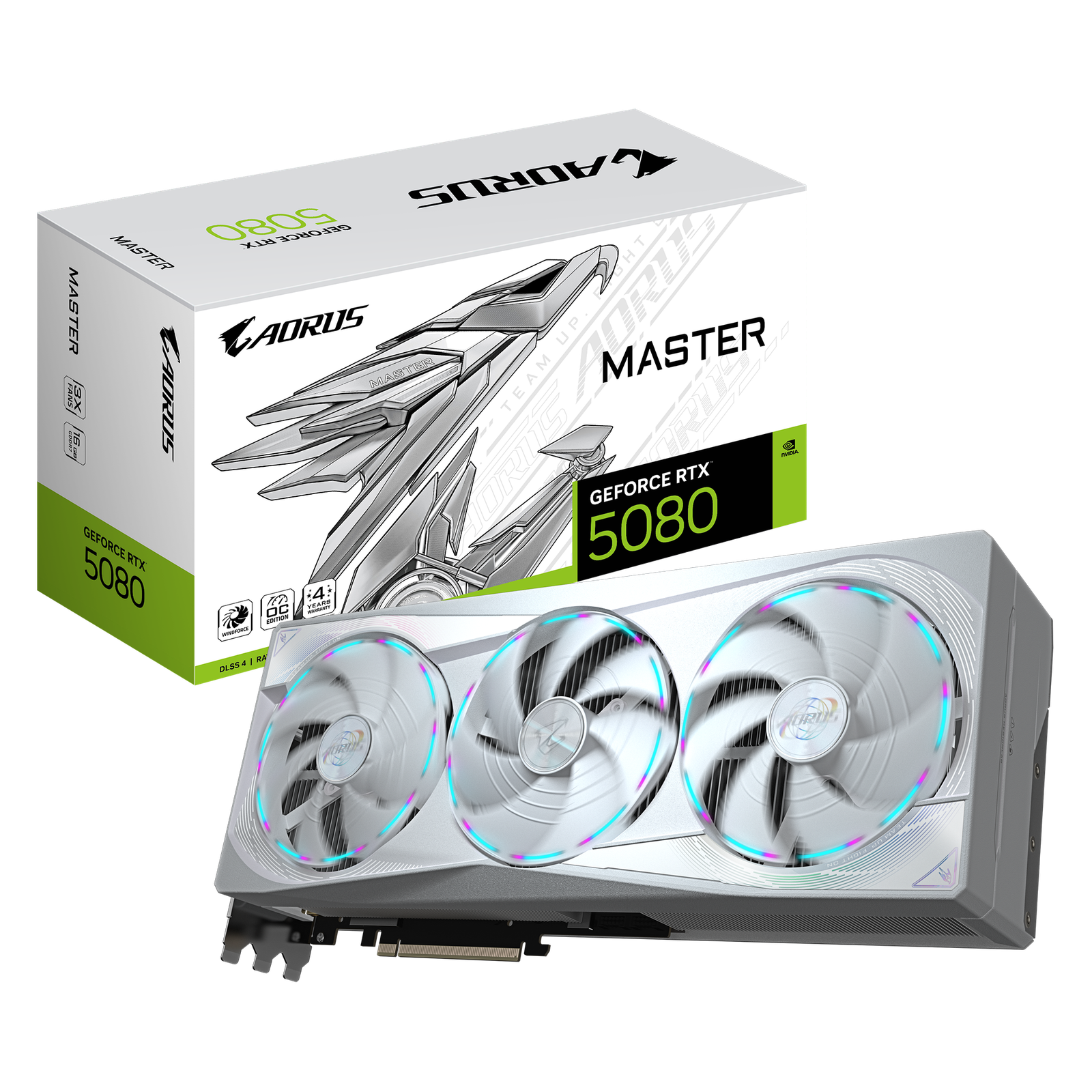 43871 GPU RTX 5080 16GB AORUS MASTER ICE – Image 1