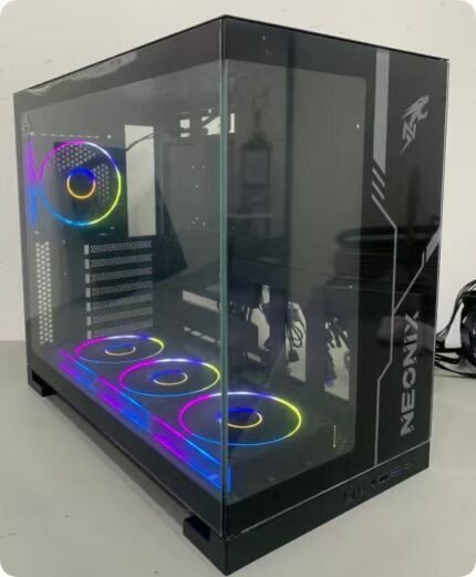 CASE NEONIX CRYSTAL 4X FANS ARGB BLACK